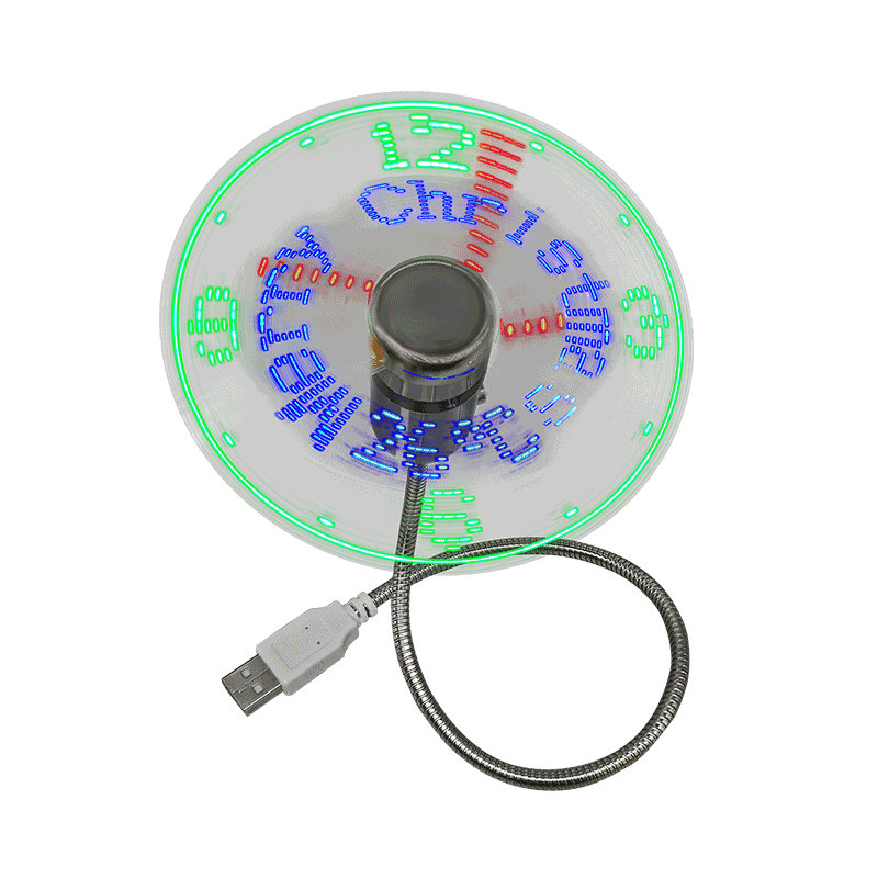 Мини USB вентилатор с подарък вентилатор с часовников часовник (DS02)